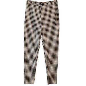 Collectif London Womens NWT Size US 10 Black White Maddie Gingham Trouser Pants